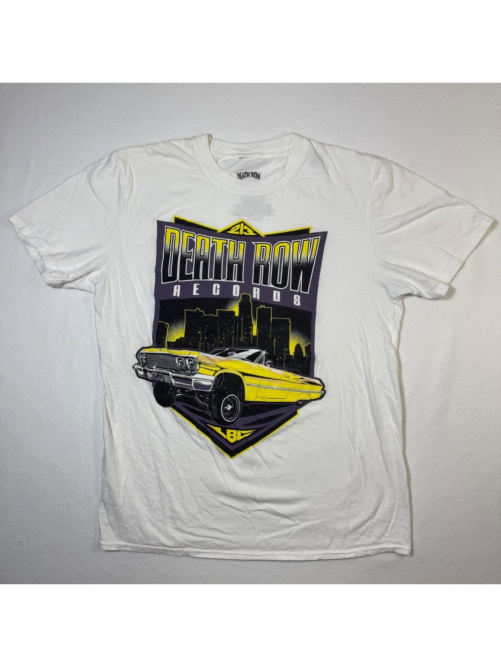 Death Row Records Lowrider Impala Graphic Tee — Sz M